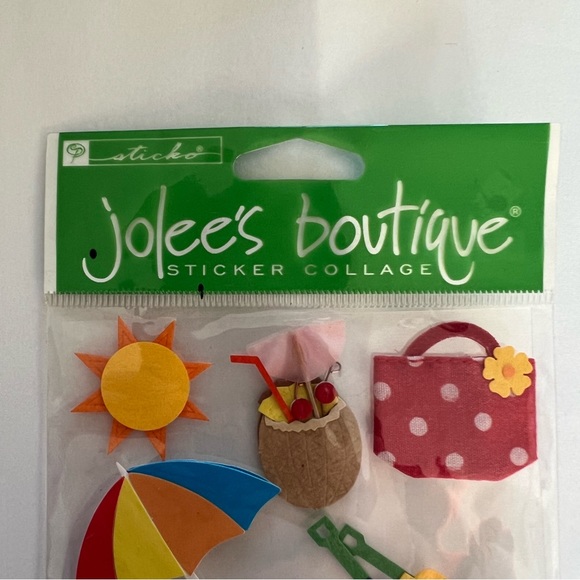 *HP!* NWT Jolee's Boutique Fun at the Beach Dimensional Sticker Set - Picture 3 of 5